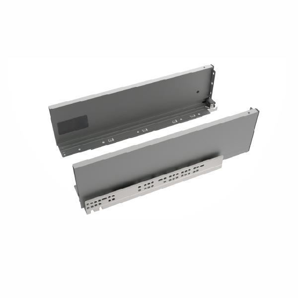 Slim T-box 4D комплект ящика 500мм, темно-серый, боковины h132мм, откр. от нажатия, для ДСП 16мм