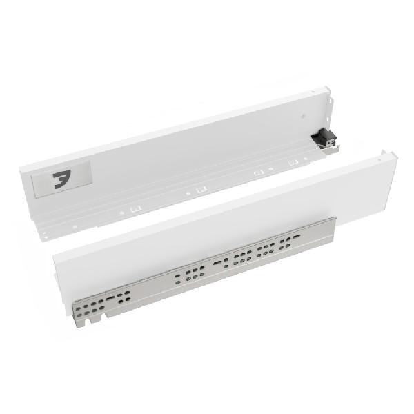 Slim T-box 4D комплект ящика 550мм, белый, h94мм, откр. от нажатия, для ДСП 16мм
