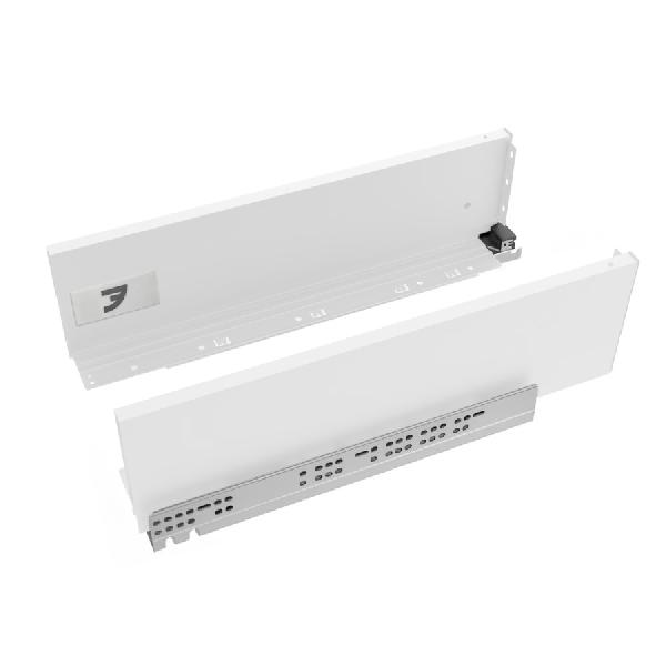 Slim T-box 4D комплект ящика 450мм, цвет белый, боковины h132мм, направляющие плавного закрывания, для ДСП 16мм